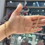 قیمت و خرید ست گردنبند و دستبند فیگارو ژوپینگ تراش دار نیم ست گردنبند و دستبند فیگارو ژوپینگ مثل طلا