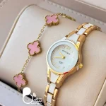 ست ساعت سرامیکی و دستبند ونکلیف💎فروشگاه زیورآلات بیوتی