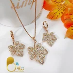 ست برگ نگینی ژوپینگ💎فروشگاه زیورآلات بیوتی