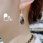 گوشواره اشک یاقوت💎فروشگاه زیورآلات بیوتی
