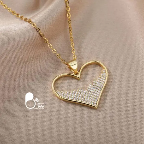 قیمت و خرید گردنبند قلب نگیندار اتریشی💎گردنبند قلب طلا رنگ | ژوپینگ اصل هایکوالیتی قیمت و خرید گردنبند قلب نگیندار اتریشی💎گردنبند قلب طلا رنگ | ژوپینگ اصل هایکوالیتی