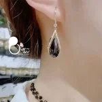 گوشواره اشک یاقوت💎فروشگاه زیورآلات بیوتی