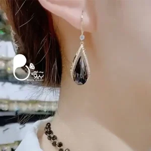 گوشواره اشک یاقوت💎فروشگاه زیورآلات بیوتی