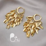 گوشواره برگ شرشره 💎فروشگاه زیورآلات بیوتی