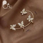 ایرکاف پروانه ۴ تایی فول نگین 💎زیورآلات بیوتی