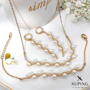 خرید ست مروارید زیگزاگ ژوپینگ 💎فروشگاه زیورآلات بیوتی خرید ست کامل مرواریدی زیگزاگی ژوپینگ