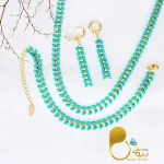 سرویس گندمی میناکاری💎فروشگاه زیورآلات بیوتی