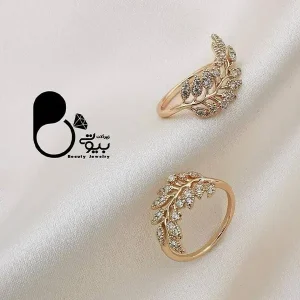 انگشتر نگین اتریشی گندمی💎 زیورآلات بیوتی