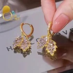 گوشواره برگ آیسو 💎فروشگاه زیورآلات بیوتی