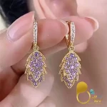 گوشواره برگ آیسو 💎فروشگاه زیورآلات بیوتی