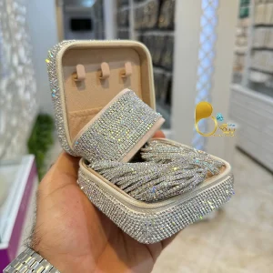 دستبند کشی فول نگین با تخفیف💎زیورآلات بیوتی