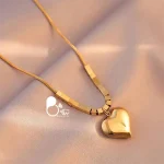 خرید آنلاین گردنبند مکعبی قلب مثل طلا از بیوتی