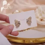گوشواره پروانه شیدا 💎فروشگاه زیورآلات بیوتی