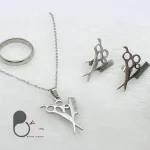 نیم ست قیچی شانه با تخفیف💎فروشگاه زیورآلات بیوتی