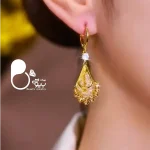 قیمت و خرید گوشواره آزورا ترک استیل روکش طلا💎کپی طلا
