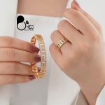 ست دستبند و انگشتر نگین دار 💎فروشگاه زیورآلات بیوتی