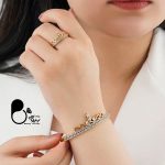 ست دستبند و انگشتر تاج دار