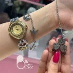 ست ساعت زنانه و گردنبند ۳ تایی عشق با تخفیف💎فروشگاه زیورآلات بیوتی
