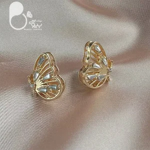 گوشواره پروانه شیدا 💎فروشگاه زیورآلات بیوتی