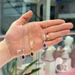 گردنبند نگین اتریشی با تخفیف بلک فرایدی💎زیورآلات بیوتی