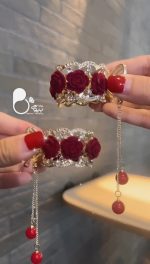 گیره گل رز زیورآلات بیوتی