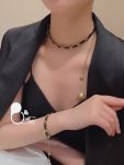 گردنبند بلند چرم کرواتی زیورآلات بیوتی