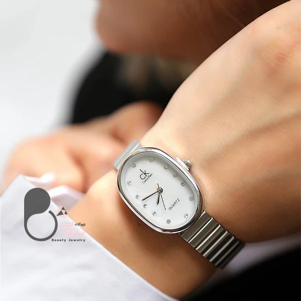 ساعت oval dial برند ck با تخفیف💎فروشگاه زیورآلات بیوتی ساعت oval dial برند ck با تخفیف💎فروشگاه زیورآلات بیوتی