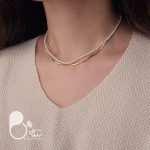 گردنبند دوبل مرواریدی ماری 💎فروشگاه زیورآلات بیوتی