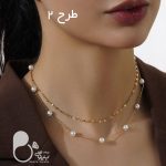 گردنبند دوبل مرواریدی💎فروشگاه زیورآلات بیوتی