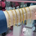 دستبند طرح طلا با تخفیف💎فروشگاه زیورآلات بیوتی