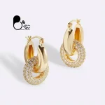 گوشواره دیاموند ژوپینگ 💎زیورآلات بیوتی