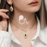 نیم‌ست نگین اتریشی با تخفیف💎زیورآلات بیوتی