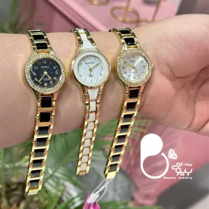 ساعت حراجی بیوتی بند سرامیکی با تخفیف💎فروشگاه زیورآلات بیوتی