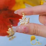 گوشواره برگ آرزو 💎فروشگاه زیورآلات بیوتی