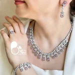 قیمت و خرید سرویس پینک سوپر فول جواهری وارداتی💎فروشگاه زیورآلات بیوتی