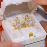 گوشواره برگ آرزو 💎فروشگاه زیورآلات بیوتی