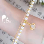 دستبند لیلا دو لاین مرواریدی💎زیورآلات بیوتی