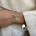 قیمت و خرید دستبند پروانه آسانسوری روکش طلا ترک کپی طلا از سایت بیوتی