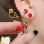 گوشواره گل لاله تابستونی ترک💎فروشگاه زیورآلات بیوتی