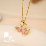 خرید گردنبند نماد عشق بی پایان رنگ ثابت مثل طلا از سایت بیوتی