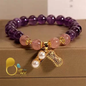 دستبند پینات آماتیست 💎فروشگاه زیورآلات بیوتی