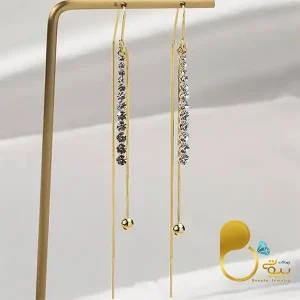گوشواره سارا بخیه ای 💎فروشگاه زیورآلات بیوتی