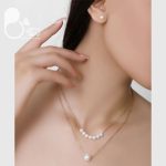 ست دوبل مرواریدی با زنجیر دیپلمات با تخفیف💎زیورآلات بیوتی