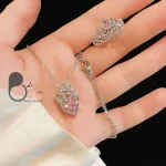 انگشتر و گردنبند راپونزه 💎فروشگاه زیورآلات بیوتی
