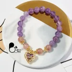دستبند قلب هفت رنگ اتریشی 💎فروشگاه زیورآلات بیوتی