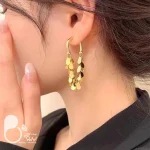 گوشواره برگ شیدا 💎فروشگاه زیورآلات بیوتی