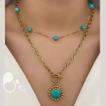 سرویس فیروزه ای اماراتی با تخفیف💎فروشگاه زیورآلات بیوتی