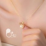 گردنبند اشک ماه مرواریدی 💎فروشگاه زیورآلات بیوتی