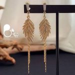 گوشواره برگ آنجل 💎فروشگاه زیورآلات بیوتی