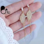 گوشواره برگ آنجل 💎فروشگاه زیورآلات بیوتی